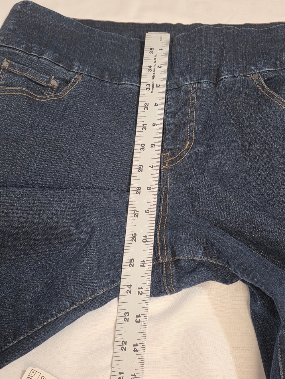 Jag Jeans Peri High Rise Boot Leg Pull-on Denim Jean Womens Size 16 Long - Picture 10 of 12